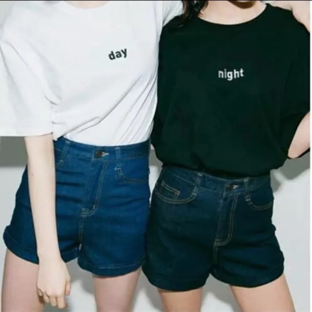 Harajuku Day And Night Anime Aesthetic T-shirt